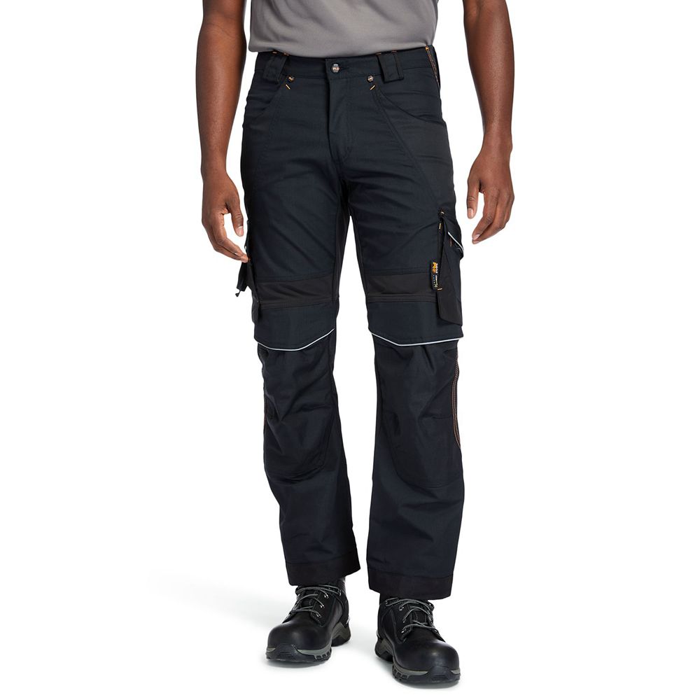 Pantaloni Timberland Barbati Negrii - Pro® Interax Work - Romania - EZNMFV248